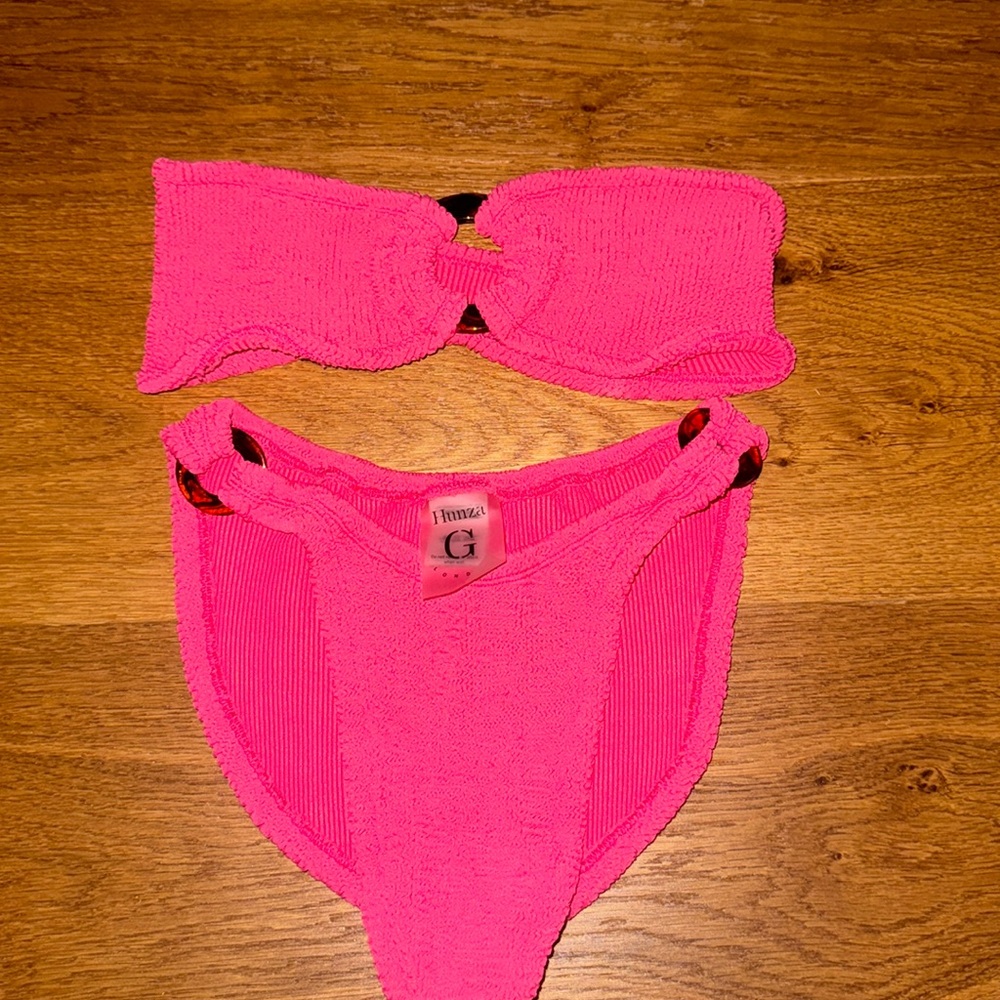 Pink Hunza G bikini